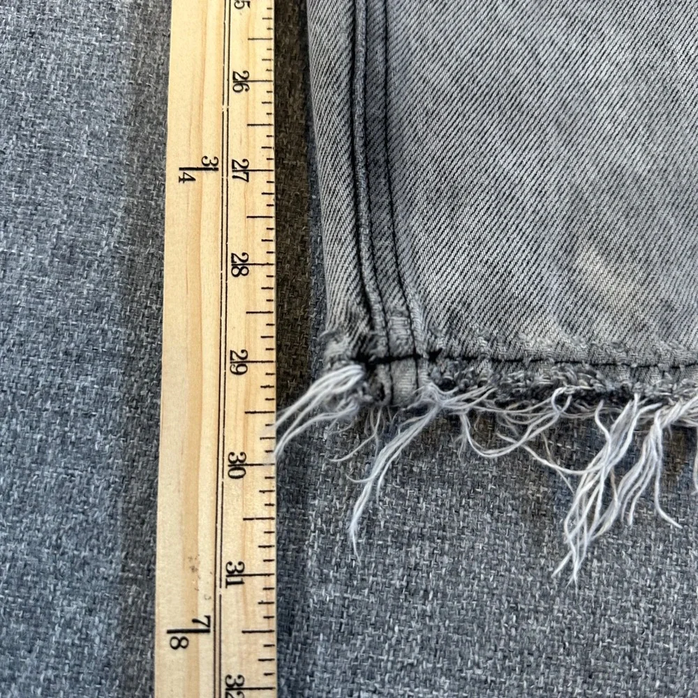 Empyre Loose Fit Skate Jeans Grey Washed Baggy Wide Leg Denim Mens 32 Y2K Style - Picture 7 of 11